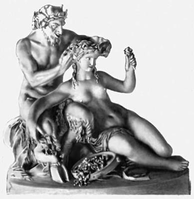 Клодион. «Сатир и вакханка». Терракота. 1770. Лувр. Париж.