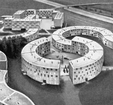 Э. Айо. Жилой комплекс «Ла Гранд Борн» в Гриньи (Лионне). 1960-е гг.
