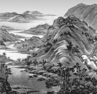 Дун Юань. Пейзаж. 10 в. Раньше — в Музее Гугун. Пекин.